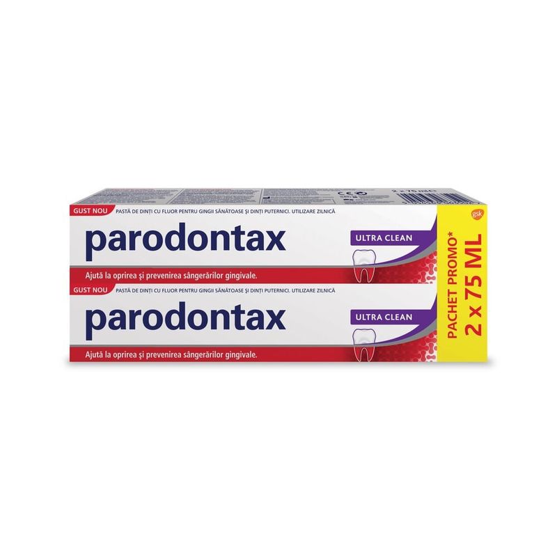Pasta de dinti Parodontax Ultra Clean, 2 x 75 ml
