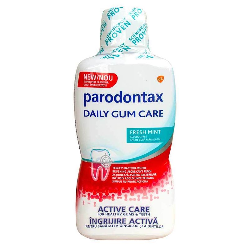Apa de gura Parodontax Daily Gum Care Herbal Fresh Mint  500 ml