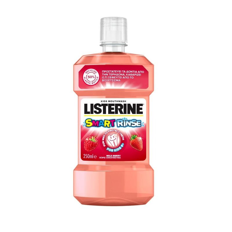 Apa de gura Listerine Smart Rinse pentru copii, fructe de padure, 250ml