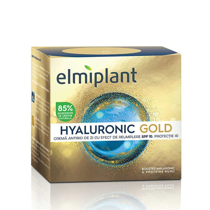 Crema de zi Elmiplant Hyaluronic Gold, 50 ml