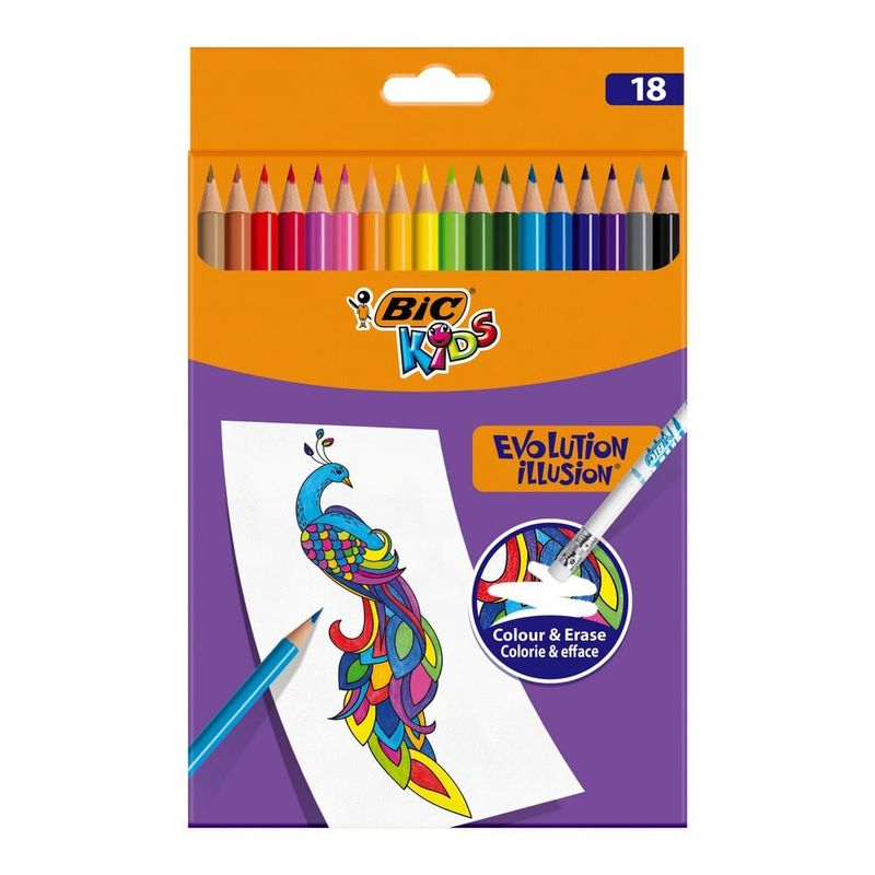Creioane colorate Evolution Illusion, P/18