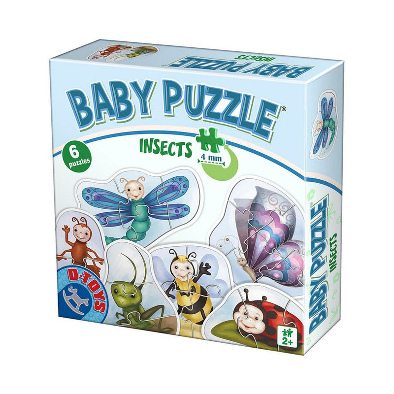 Puzzle Baby Insects -23 piese, D-Toys