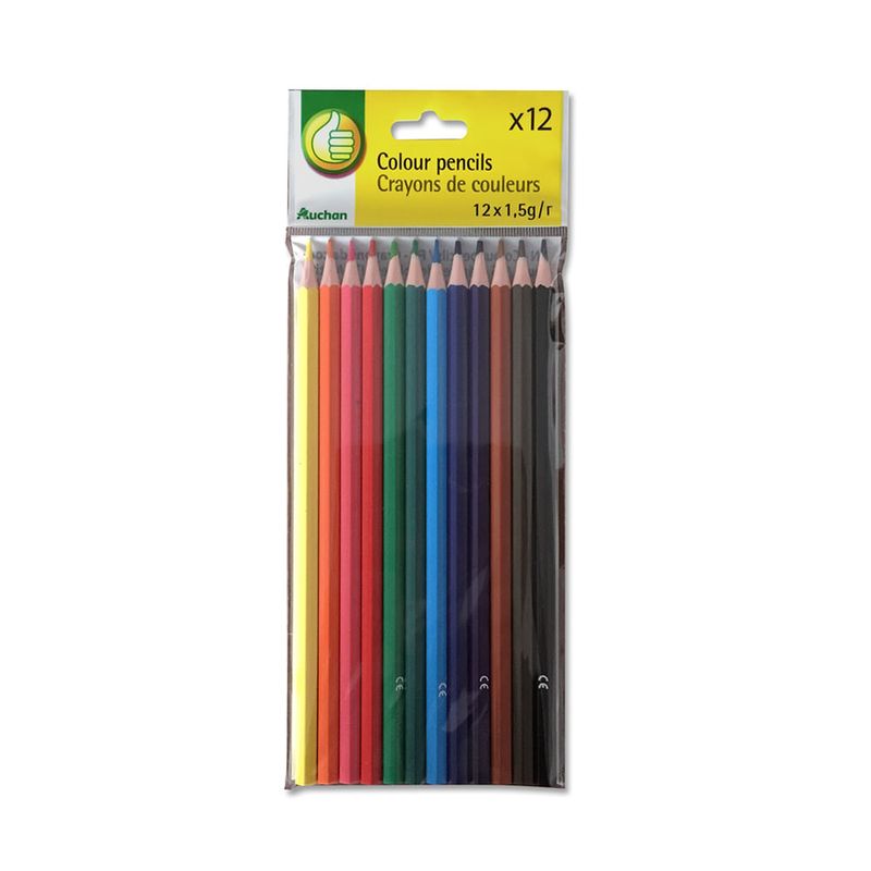 Creioane colorate Pouce, 12 bucati
