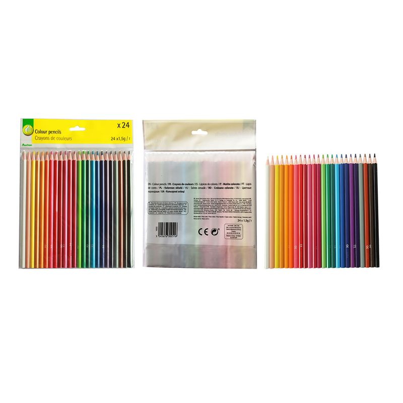 Creioane colorate Pouce, 24 bucati