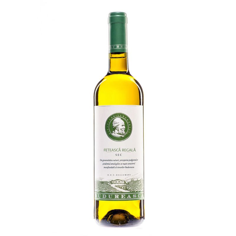 Vin alb sec Budureasca, Feteasca Regala 0.75 l
