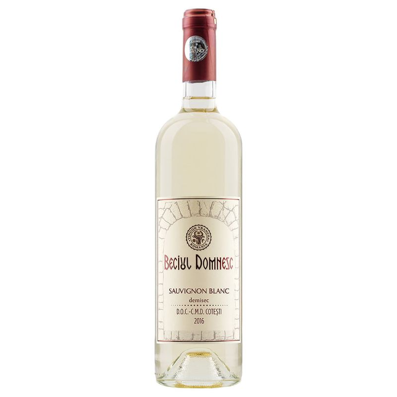Vin alb demisec Beciul Domnesc, Sauvignon Blanc 0.75 l