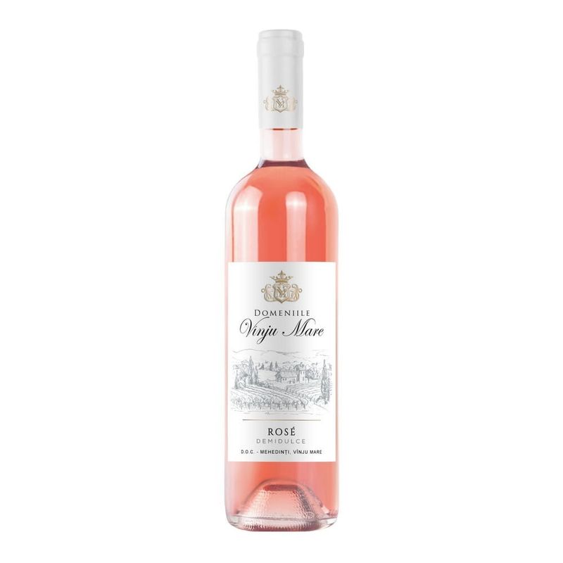 Vin rose demidulce Domeniile Vinju, Feteasca Neagra, 0.75 l