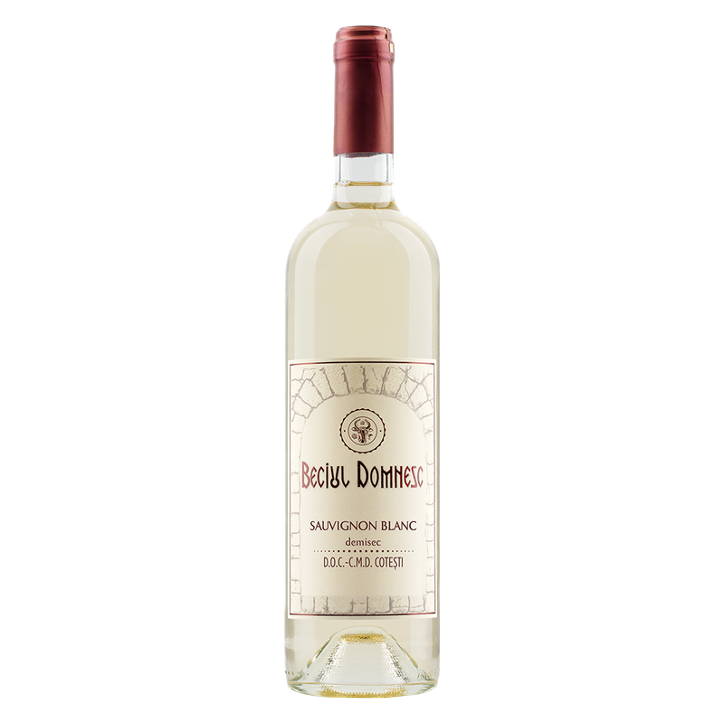 Set 3 sticle de vin alb, demisec, Beciul Domnesc, Sauvignon Blanc