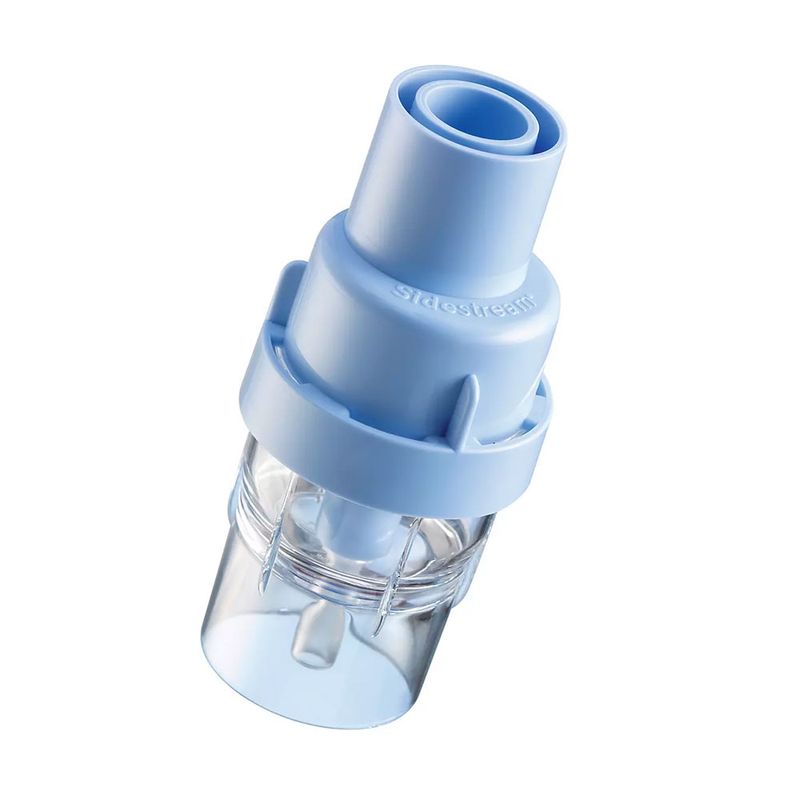 Pahar de nebulizare Philips Respironics cu tehnologie Sidestream, reutilizabil, 1201, Transparent  Albastru