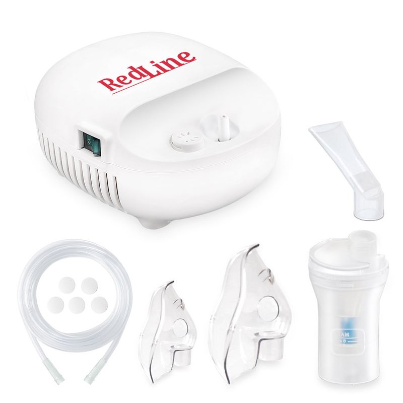 Aparat aerosoli RedLine NB-230C, masca copii si adulti, particule 3 microni, nebulizator inhalator cu compresor