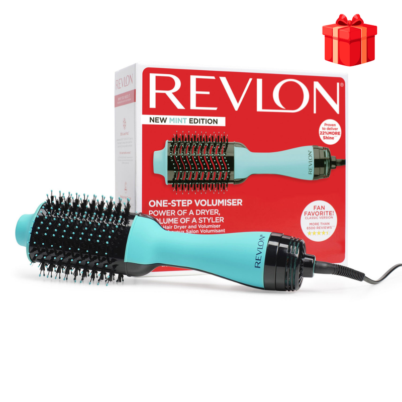 Perie electrica fixa REVLON One-Step Hair Dryer  Volumizer, RVDR5222MUKE MINT, pentru par mediu si lung