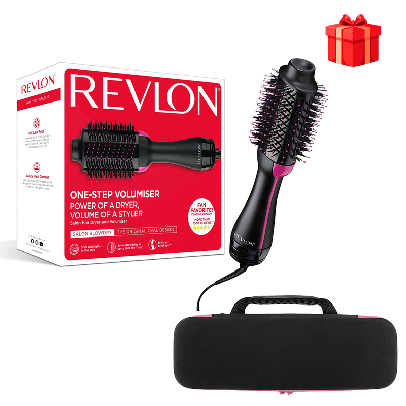 Set Perie electrica fixa REVLON One-Step Hair Dryer  Volumizer RVDR5222E2 si geanta transport RedLine Case One