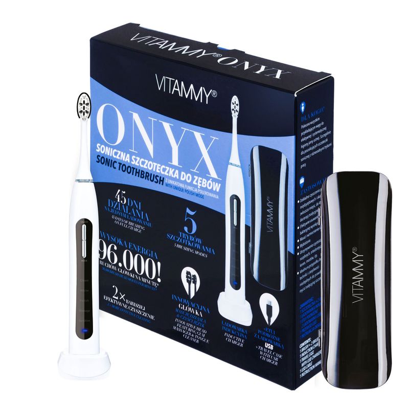 Periuta de dinti electrica VITAMMY Onyx, 96000 vibratii min, 5 moduri de periaj