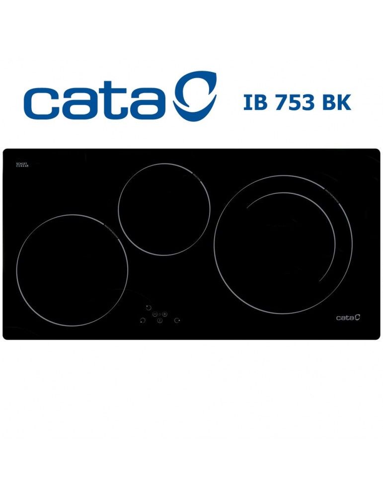 Plita inductie, IB 753 BK, Cata, 6.7 kw, 77 cm, 3 zone, booster, touch