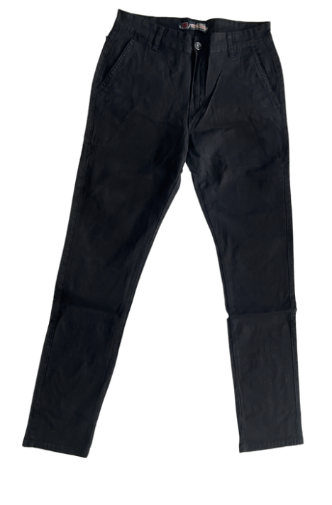 Pantaloni tercot negri pentru  barbati, serie SLIM FIT, WZ601