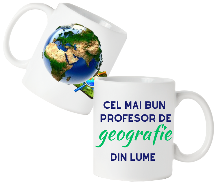 Cana personalizata pentru cel mai bun profesor de geografie din lume COP20048