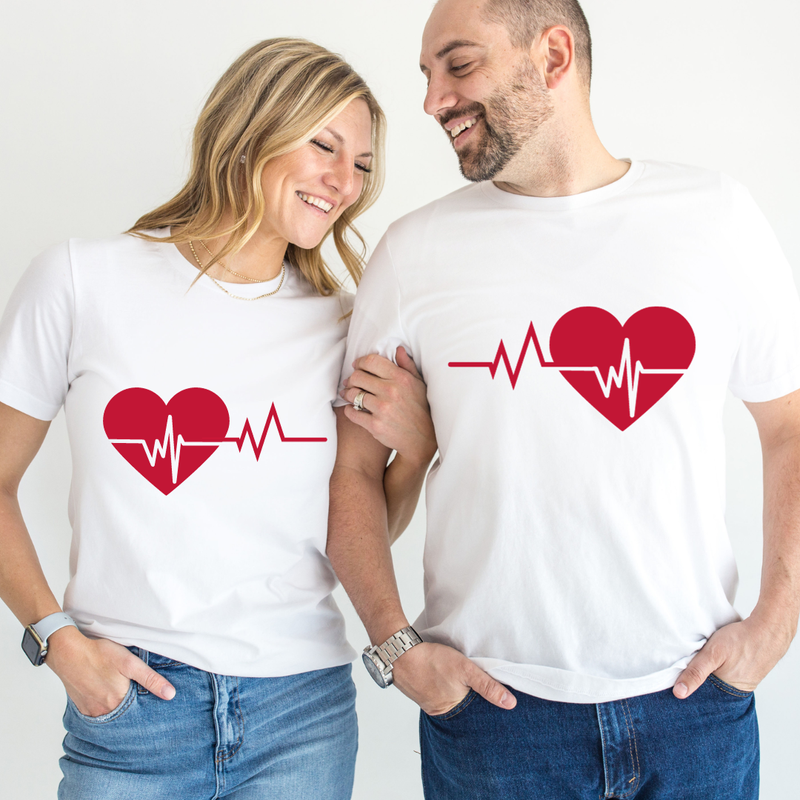 Set tricouri pentru cuplu personalizate Valentines Day VD2422