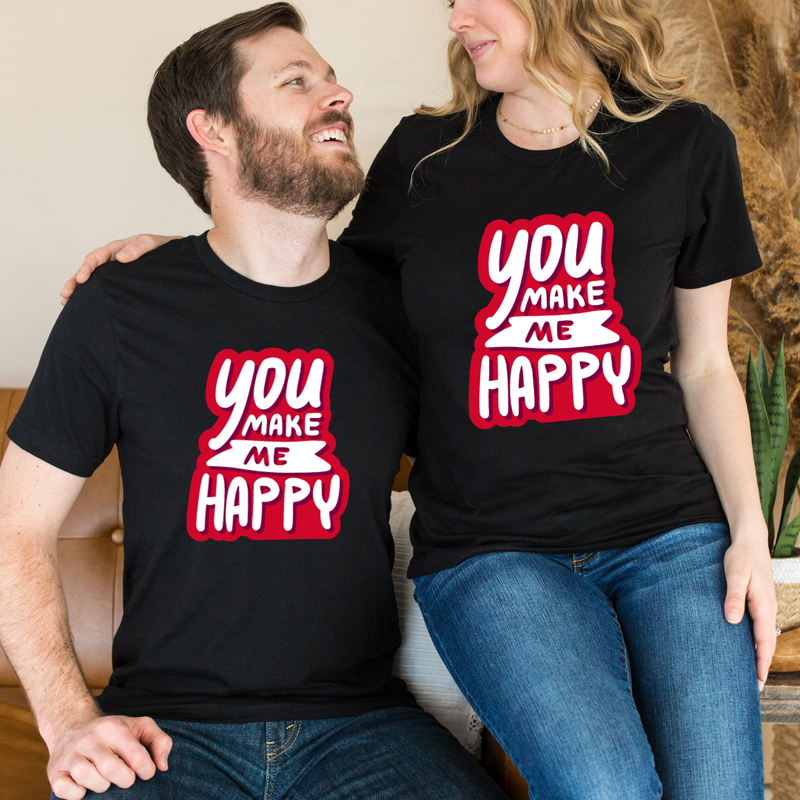 Set tricouri pentru cuplu personalizate Valentines Day VD2420
