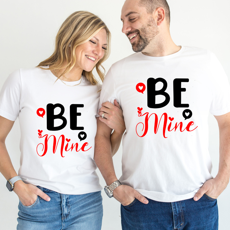 Set tricouri pentru cuplu personalizate Valentines Day VD2425 Be Mine