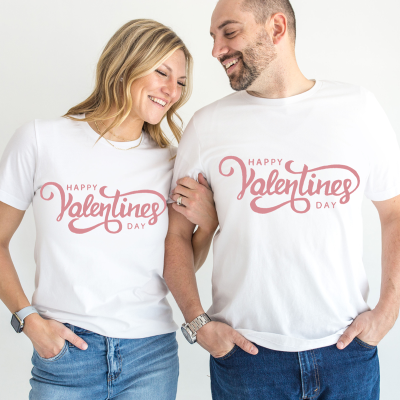 Set tricouri pentru cuplu personalizate Valentines Day VD2401
