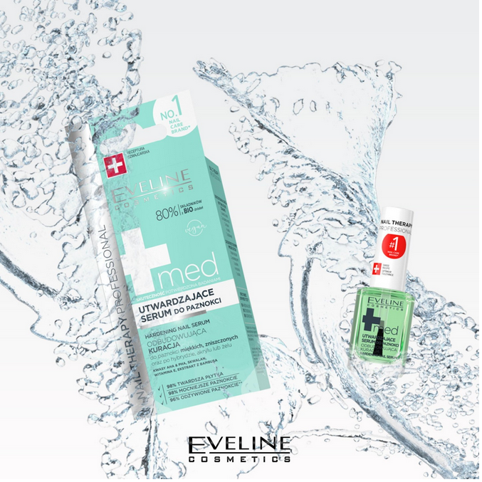 Tratament MED+ Nail Therapy Ser pentru intarirea unghiei Eveline Cosmetics