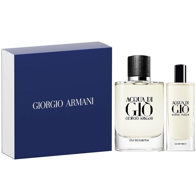 Set Apa de Parfum Giorgio Armani Acqua Di Gio 75 ml + 15 ml, Barbati