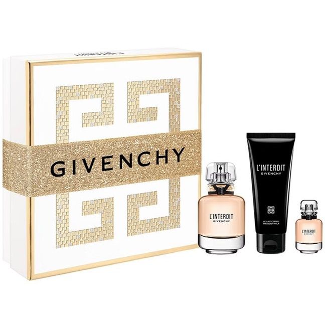 Set Apa de Parfum Givenchy L Interdit 50 ml + 10 ml + 75 ml Lotiune de corp, Femei