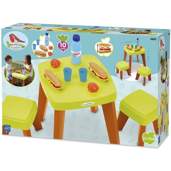 Set de Joaca Ecoiffier - Masuta de picnic cu scaune si accesorii