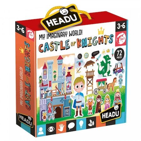 Puzzle Headu Teacher - Castelul cavalerilor, 72 piese