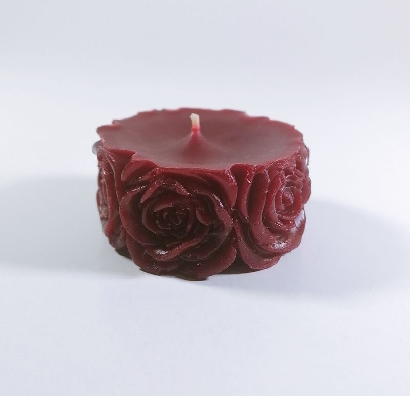 Lumanare decorativa parfumata, rosu, 5 cm