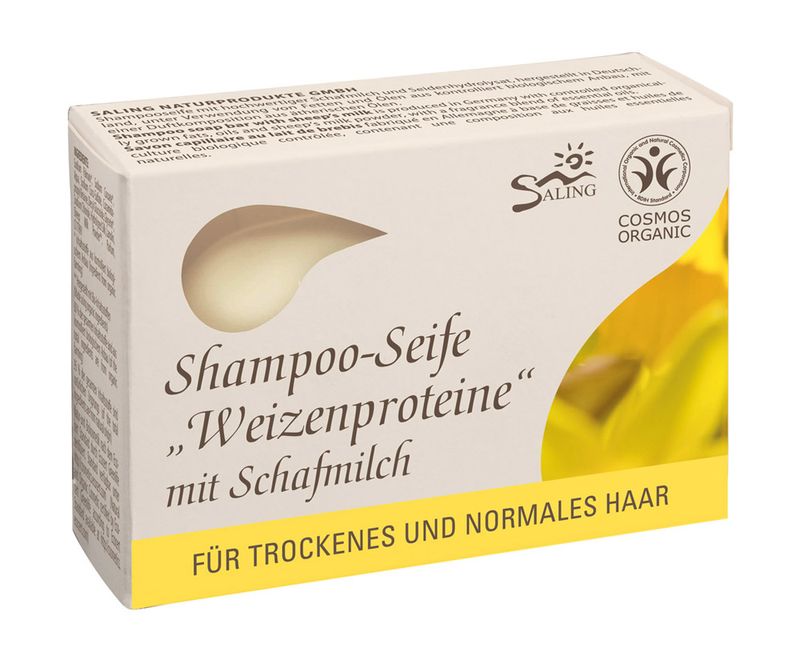Șampon solid cu lapte de oaie și proteine din grâu (păr normal sau uscat)