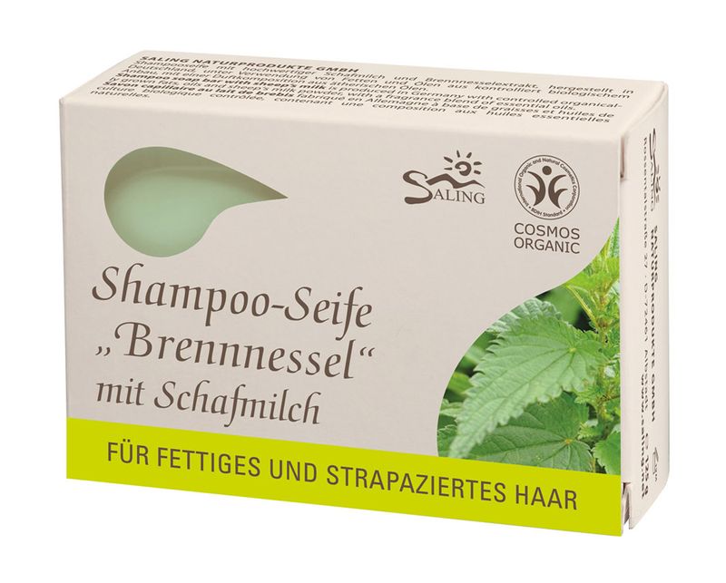 Șampon solid cu lapte de oaie și urzică (păr gras și/sau degradat)