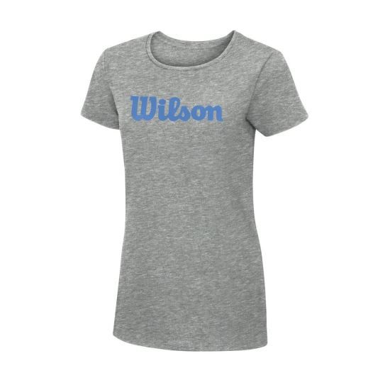 Tricou Wilson W Script, pentru femei, Gri/Albastru - XL EU