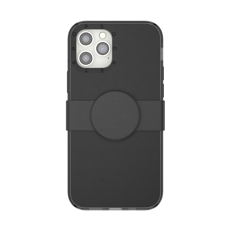 Popcase Black, carcasa neagra, rezistenta la socuri, compatibil cu Iphone 12 / 12 Pro