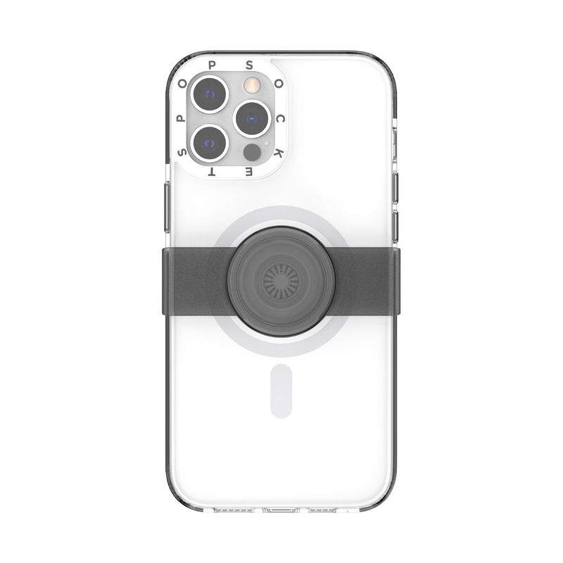 Popcase MagSafe White, carcasa rezistenta la socuri, compatibil cu Iphone 12 / 12 Pro Max