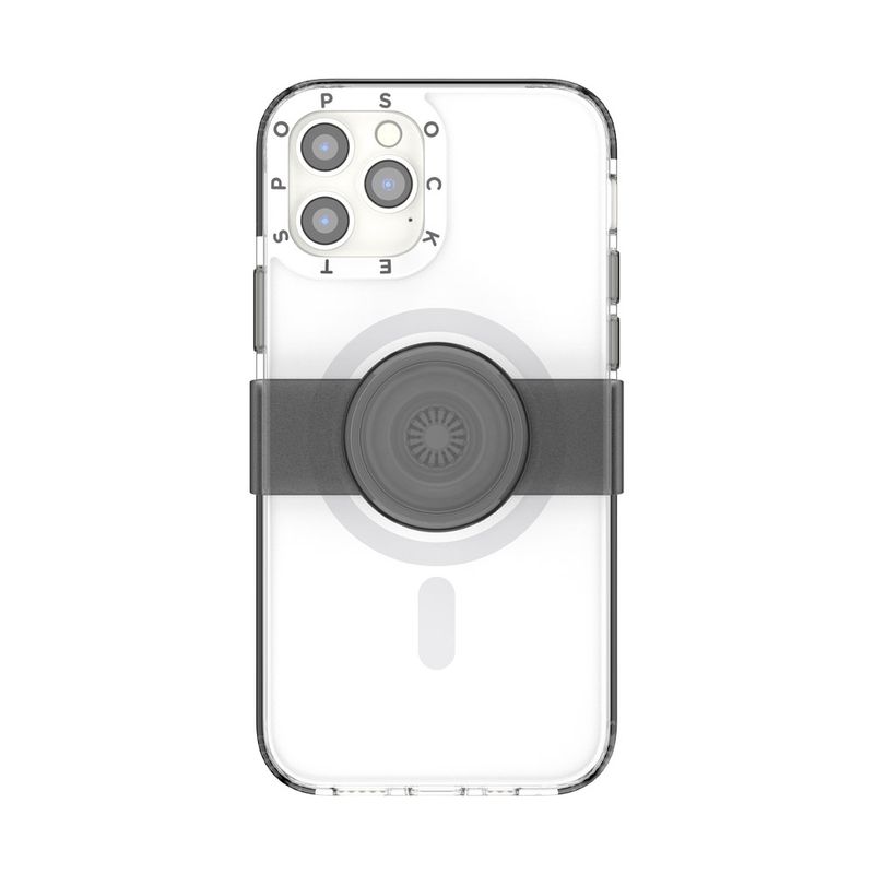 Popcase MagSafe White, carcasa rezistenta la socuri, compatibil cu Iphone 12 Pro