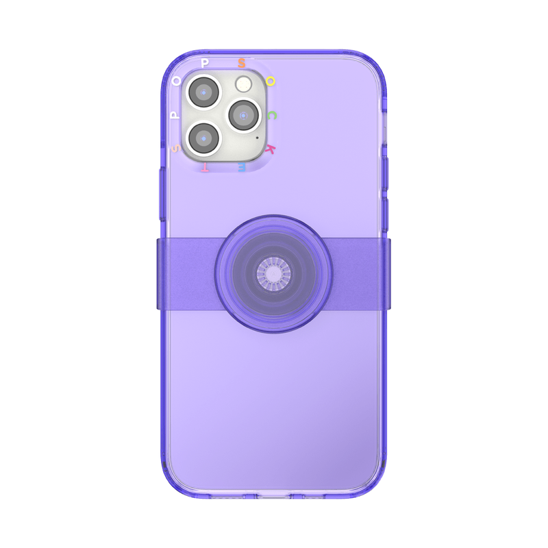 Popcase Purple Ice, carcasa rezistenta la socuri, compatibil cu Iphone 12 / 12 Pro