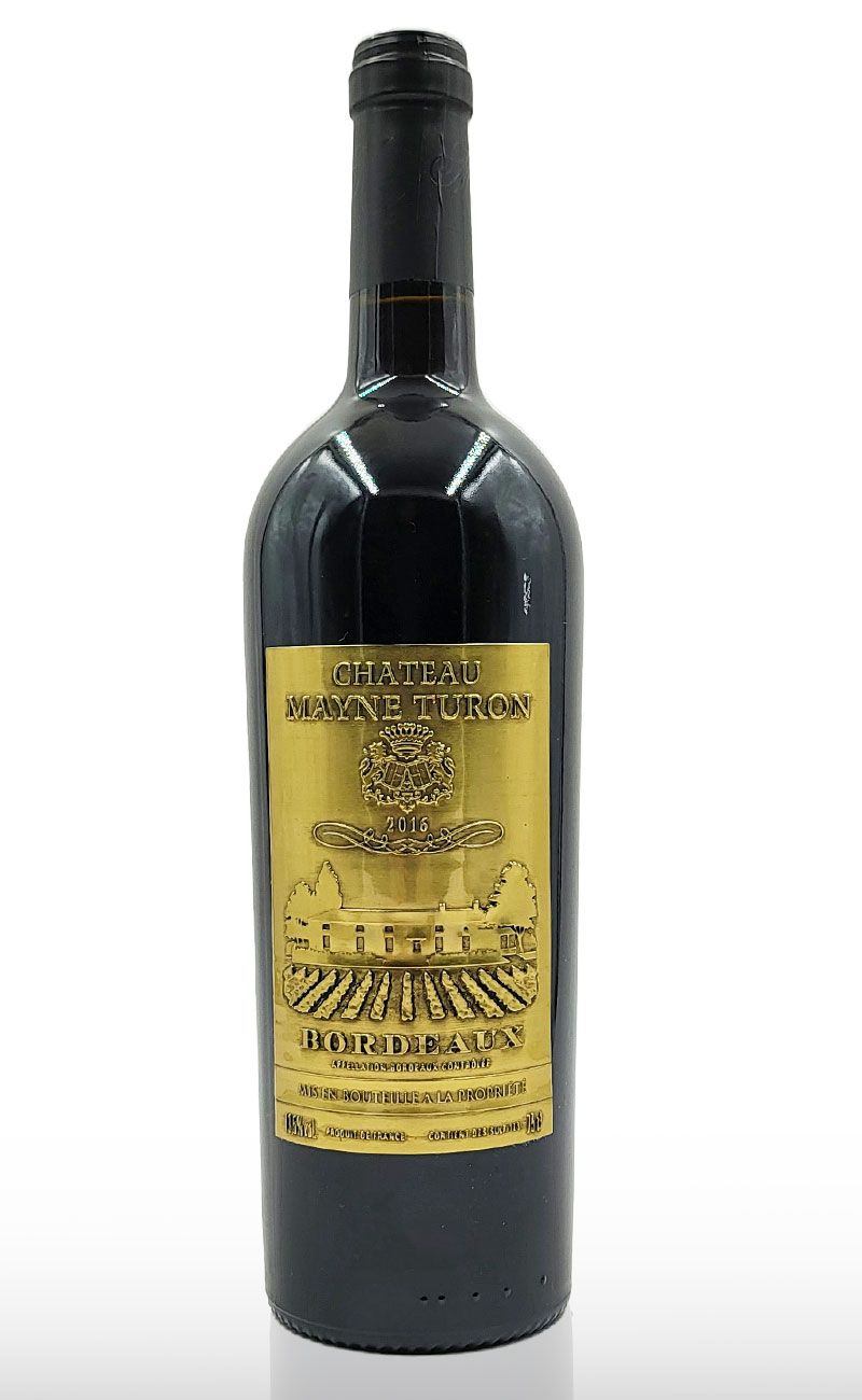 Vin rosu sec, Chateau Le Mayne Turon Bordeaux Tin Label