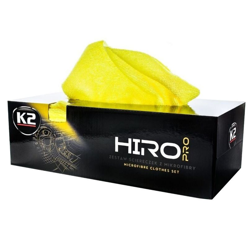 Set 30 bucati lavete microfibra K2 Hiro Pro, 30 x 30 cm