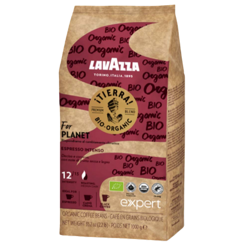 Cafea boabe Lavazza, 1 kg  Tierra Bio Intenso Expert