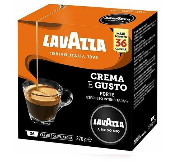 Capsule Cafea Lavazza A Modo Mio, 36 Crema e Gusto Forte
