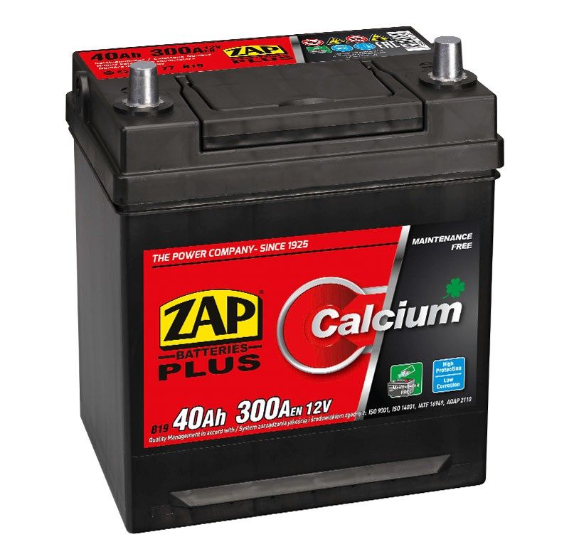 Baterie auto ZAP Plus Japan 40Ah