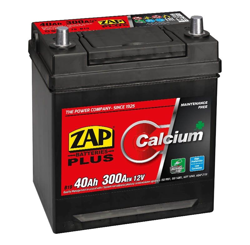 Baterie auto ZAP Plus Japan 40Ah borna inversa