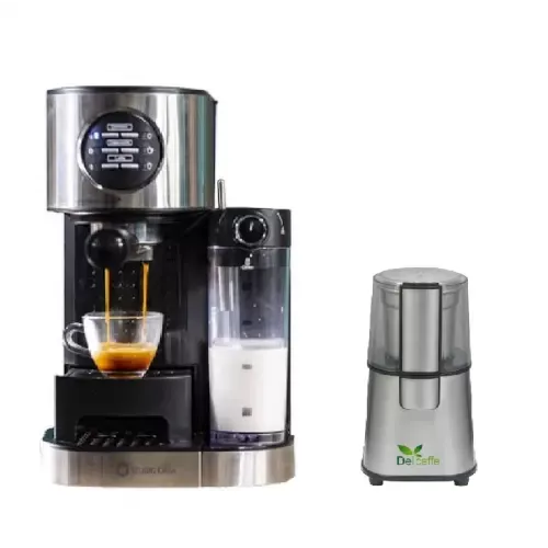 Pachet Espressor manual Studio Casa, Sc509 Barista Latte, 15Bar, Cu Rezervor Lapte + Rasnita Del Caffe Grind Master, 220W, 60G