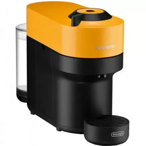 Espressor Nespresso Vertuo Pop ENV90.Y, 1260 W, Extractie prin Centrifusion, Control prin Bluetooth si Wi-Fi, 0.6 L, 12 capsule cadou, Galben