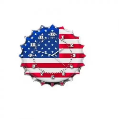 Ceas de perete America&amp;#039;s Flag, Studio Casa, diametru 30 x 30 cm