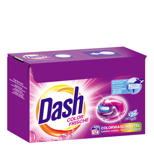 Detergent color capsule Dash Color Frische, 12 buc