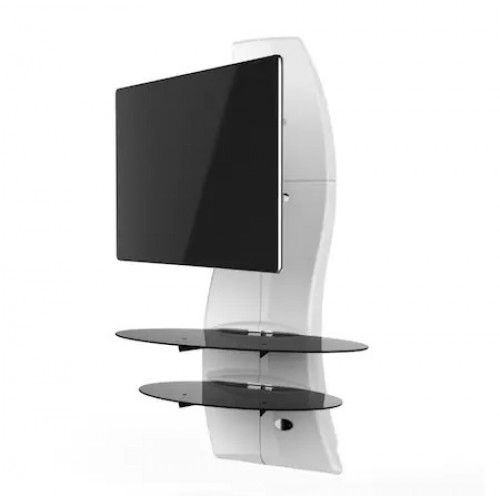 Sistem suport TV de perete Meliconi Ghost Design 2000 Rotation, reglabil cu doua brate, 32&quot;- 63&quot;, 70 kg, Alb