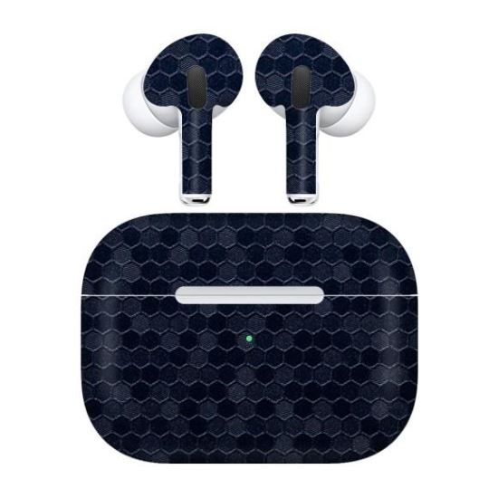 moat Annual wax Folie Skin Apple AirPods Pro (2019) - ApcGsm Wraps HoneyComb Blue