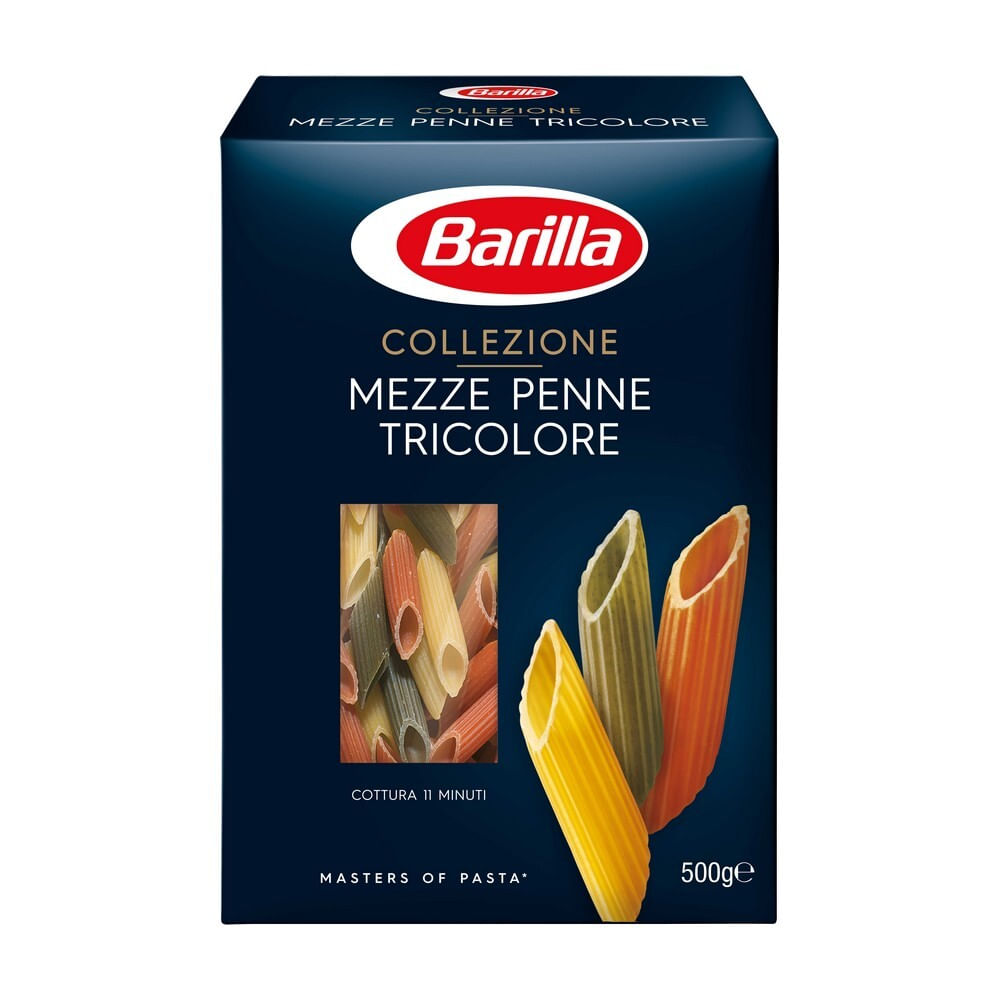 Mezze Penne Tricolore Barilla, 500g